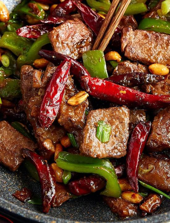 Order B3. Orange Beef 陈皮牛 food online from Chopsticks Cuisine store, Seattle on bringmethat.com