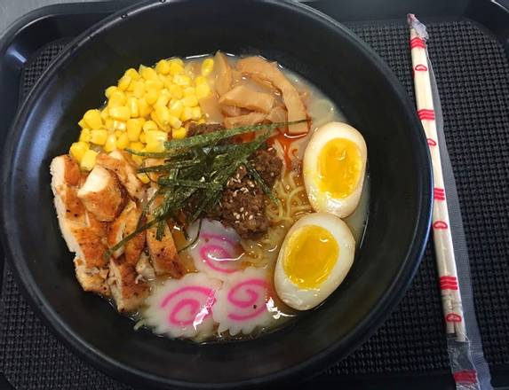 Order Spicy Miso Ramen w. Grill Chicken food online from Little Tokyo 京都 store, Altoona on bringmethat.com