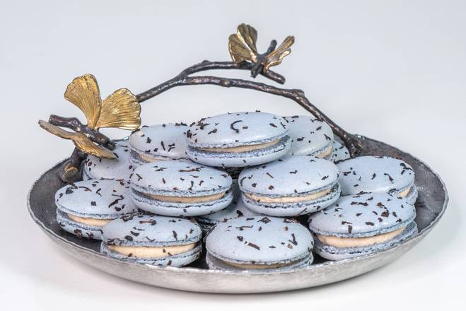 Order Earl Grey Macarons - 1 Dozen food online from Lb Cake Stop store, Baldwin Park on bringmethat.com