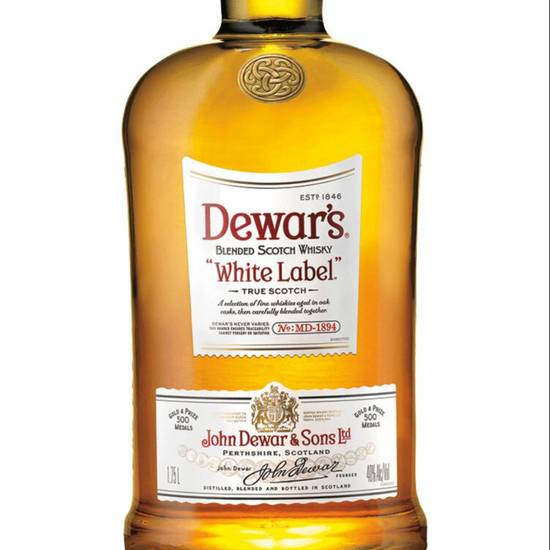 Order Dewar's White Label 1.75L 40% ABV  food online from Princess Liquors store, Port Saint Lucie on bringmethat.com