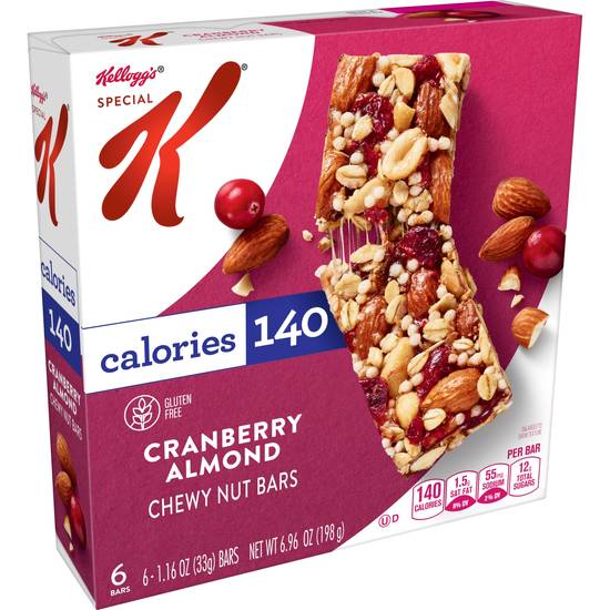 Order Special K Cranberry Almond Chewy Nut Bars, 6 CT food online from Cvs store, WAKEFIELD on bringmethat.com