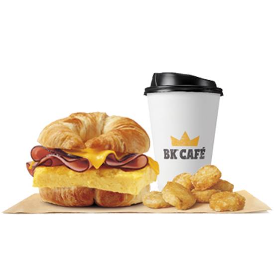 Order Ham, Egg & Cheese CROISSAN WICH® Meal food online from Burger King store, Salem on bringmethat.com