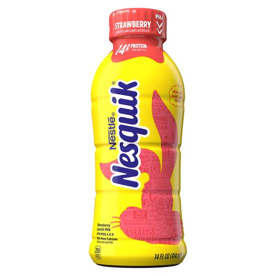 Order Nesquik Strawberry Milk 14oz Btl food online from Everyday Needs by Gopuff store, Tampa on bringmethat.com