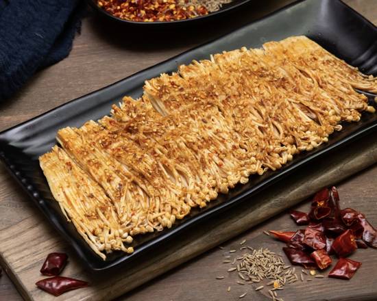 Order Enoki Mushroom 金针菇 food online from Friendship Bbq store, Seattle on bringmethat.com