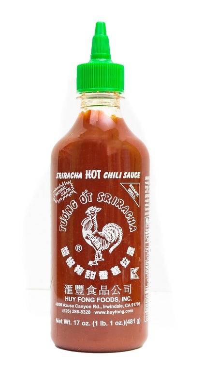 Order Bottle of Huy Fong Sriracha Garlic food online from California Tortilla store, Glen Mills on bringmethat.com