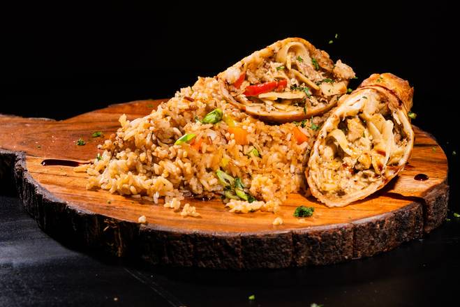 Order Jerk Chicken Alfredo food online from Egg Roll Mania store, Atlanta on bringmethat.com