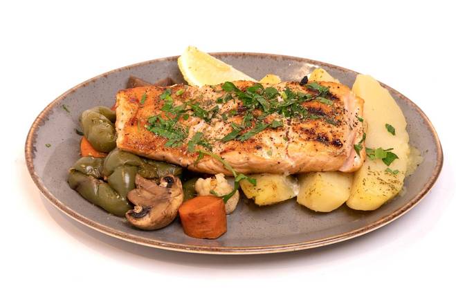 Order Grilled Salmon food online from Vernon Grille store, New York on bringmethat.com