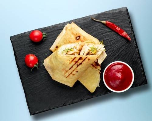 Order Chunky Chicken Shawarma Wrap food online from Falafel Fix store, Secaucus on bringmethat.com