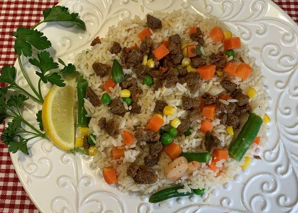 Order Beef Fried Rice Only food online from Crispy Chicken & Rice store, Garland on bringmethat.com