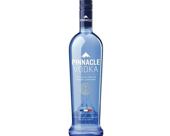 Order Pinnacle, 750mL vodka (40% ABV) food online from Woodbury Wine & Spirits store, ORLANDO on bringmethat.com