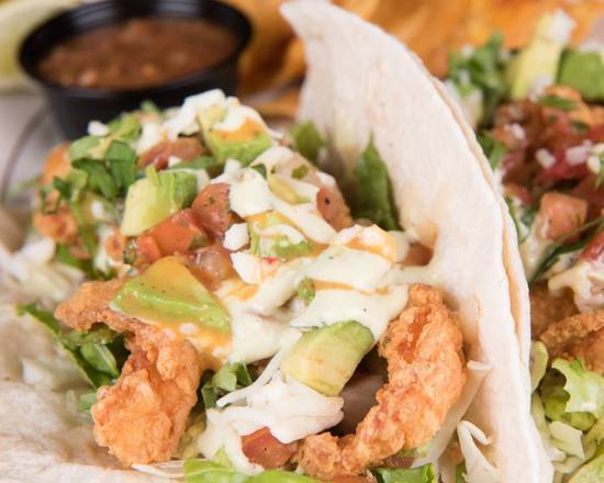 Order Shrimp Tacos food online from Crooked Pint Ale House store, Fargo on bringmethat.com