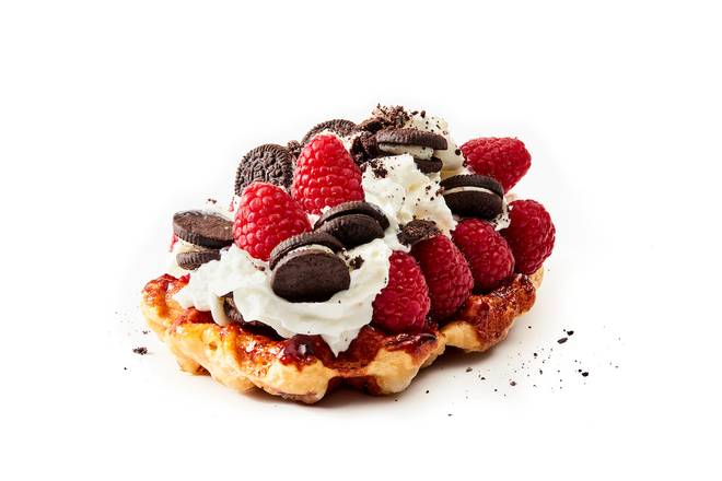 Order Oreo Freakin Party Waffle food online from Zinneken Belgian Waffles store, Glastonbury on bringmethat.com