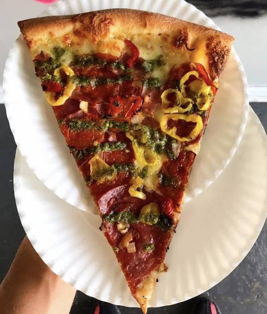 Order The Gambino Slice food online from Biggie's Pizza store, Jacksonville Beach on bringmethat.com