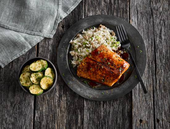 Order Hickory Bourbon Salmon food online from Ruby Tuesday store, Las Cruces on bringmethat.com