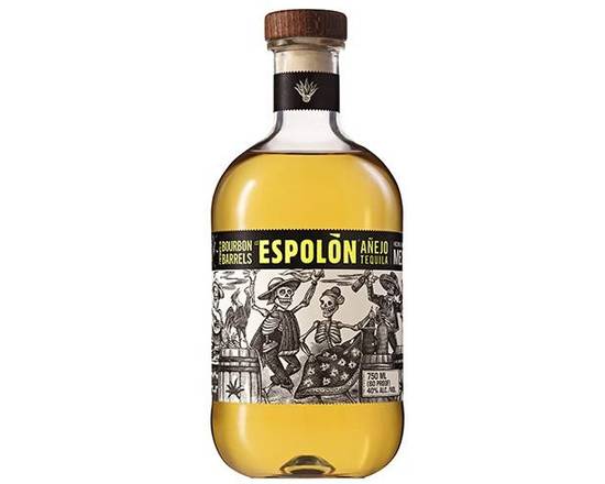 Order El Espolón Añejo Tequila (40% ABV) food online from Silver Liquor Market store, Los Angeles on bringmethat.com
