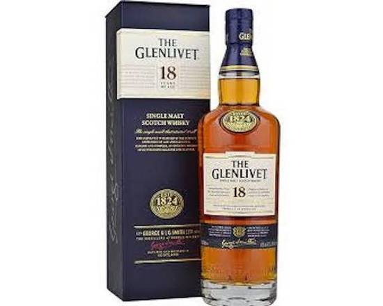 Order Glenlivet 18 Year Scotch Whisky food online from Santa Monica Liquor store, Santa Monica on bringmethat.com
