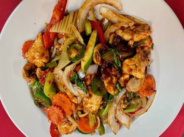 Order Spicy Basil food online from Mulan Asian Bistro - Houston Levee store, Germantown on bringmethat.com