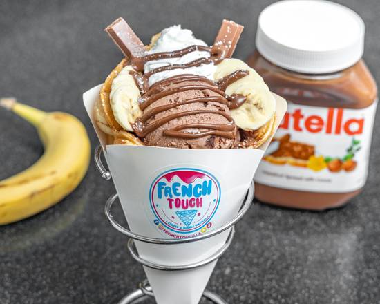 Order Choco Banana Bubble Waffle food online from French Touch store, Los Angeles County on bringmethat.com