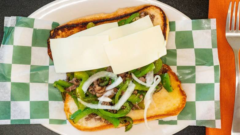 Order Philly Steak Sandwich food online from Tavial Grill store, Saint Paul on bringmethat.com