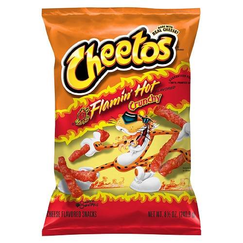 Order CHEETOS FLAMIN HOT 8.5OZ food online from Walgreens store, Maysville on bringmethat.com