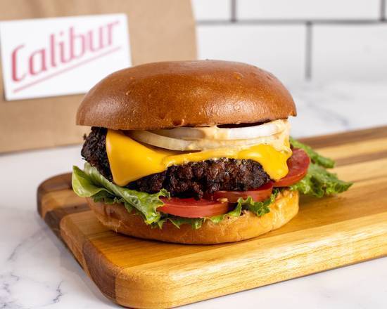 Order Veggie Cheeseburger by Calibur Express food online from Barzotto store, Palo Alto on bringmethat.com