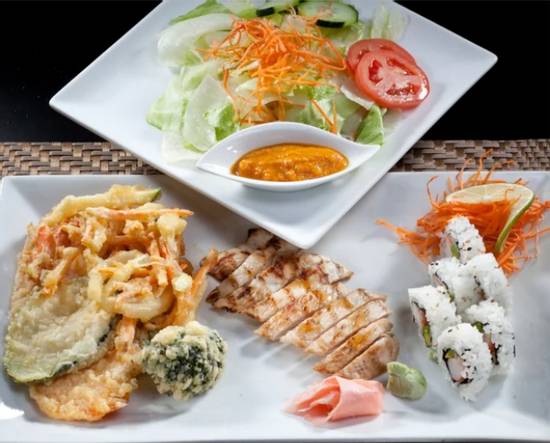 Order #6 Chicken Teriyaki, Steak Teriyaki, and California Roll food online from Akashi Japanese Restaurant store, Miami on bringmethat.com
