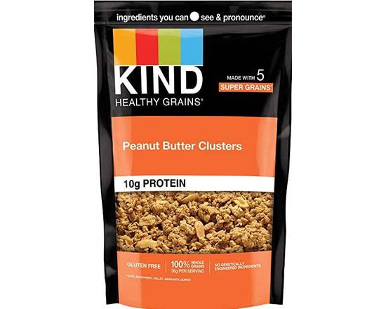 Order KIND Peanut Butter Cluster Chunks 11oz food online from Fresko Market store, Miami on bringmethat.com