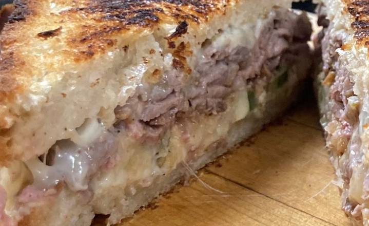 Order Spicy chipotle smoked tri-tip panini food online from Wantz &amp; Kneads store, Los Angeles on bringmethat.com