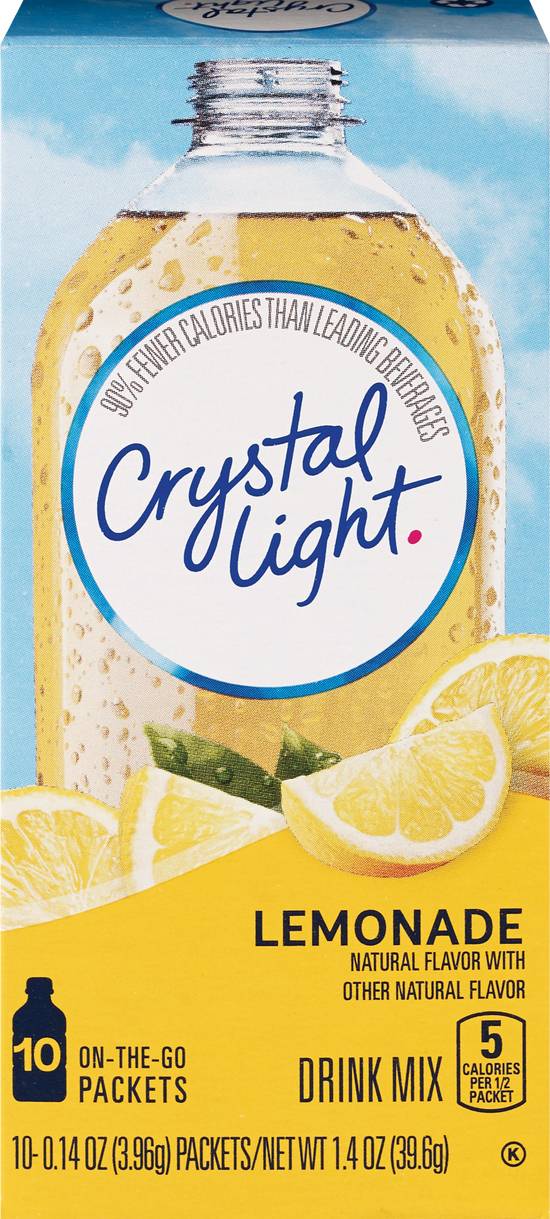 Order Crystal Light Drink Mix, Lemonade 1.4 OZ 10 CT  food online from Cvs store, MARTINEZ on bringmethat.com