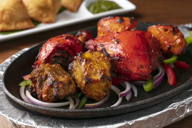 Order Mixed Tandoori Sizzler food online from Natraj's Indian Bistro store, Rancho Santa Margarita on bringmethat.com