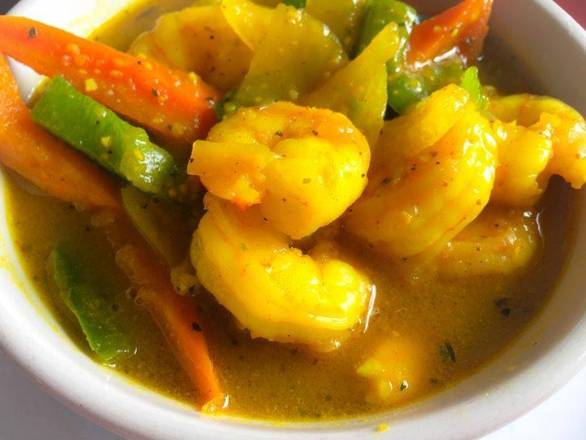 Order Curry Shrimp LG food online from Taste Of The Islands Restaurant & Grill store, Saint Petersburg on bringmethat.com