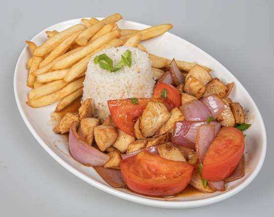 Order Pollo Saltado  food online from Bocas Grill store, Miami on bringmethat.com