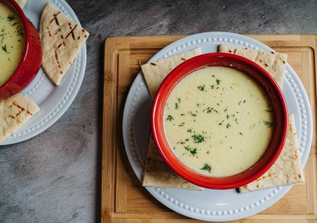 Order Avgolemono Soup food online from The Great Greek Mediterranean Grill store, Troy on bringmethat.com