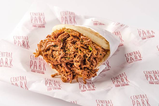 Order Arepa Shredded beef food online from Central Park Food Station store, Doral on bringmethat.com