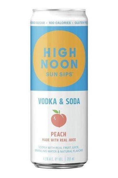 Order High Noon Peach - 12oz Can (4.5% ABV) food online from The Local - Jacksonville store, Jacksonville on bringmethat.com