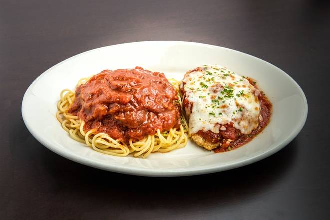 Order Chicken Parmigiana food online from Old Spaghetti Factory store, Hillsboro on bringmethat.com