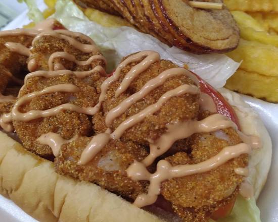 Order Shrimp Po Boy and Fries food online from Spot Eatz store, Orlando on bringmethat.com