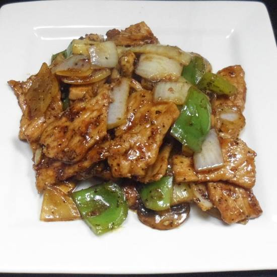 Order 59. Roast Pork Black Pepper food online from Excel Chinese Restaurant store, South Chesterfield on bringmethat.com