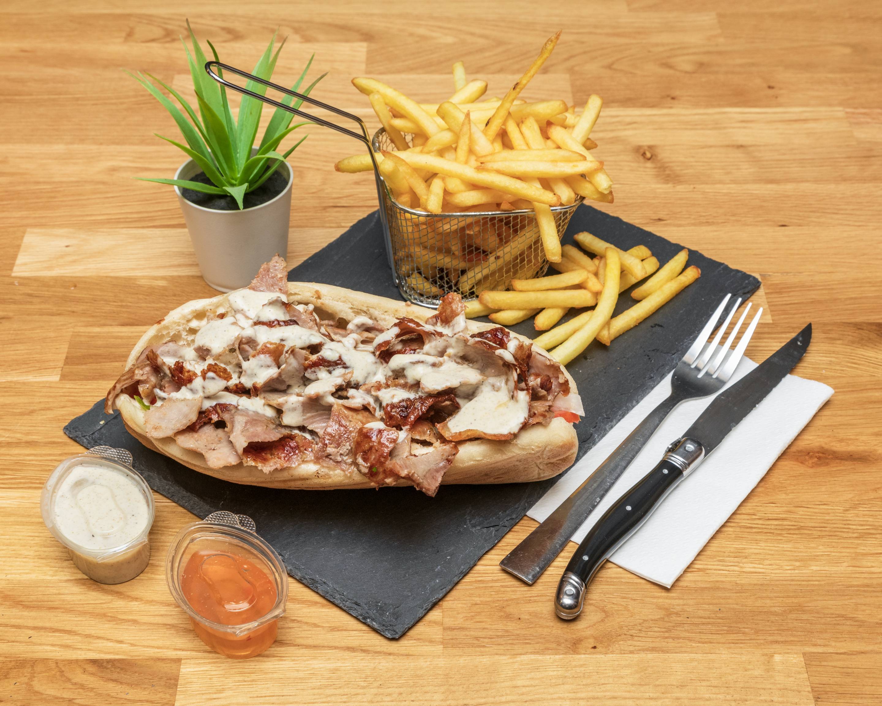 Menu sandwich kebab