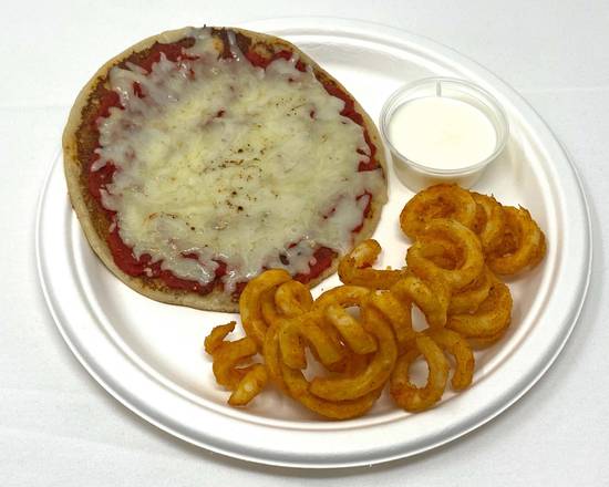 Order Kid's Pizza Uttapam with French Fries food online from Chowpatty store, Woodbridge Township on bringmethat.com