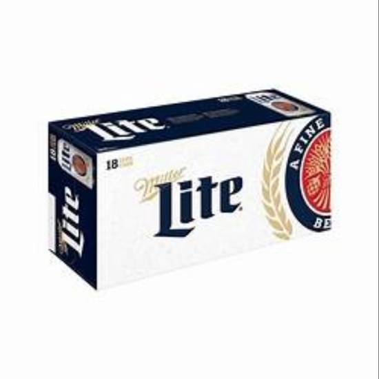 Order Miller Lite Lager Beer, Light Beer, Beer 18 Pack, 12 FL OZ Cans food online from Rocky Liquor store, Claremont on bringmethat.com