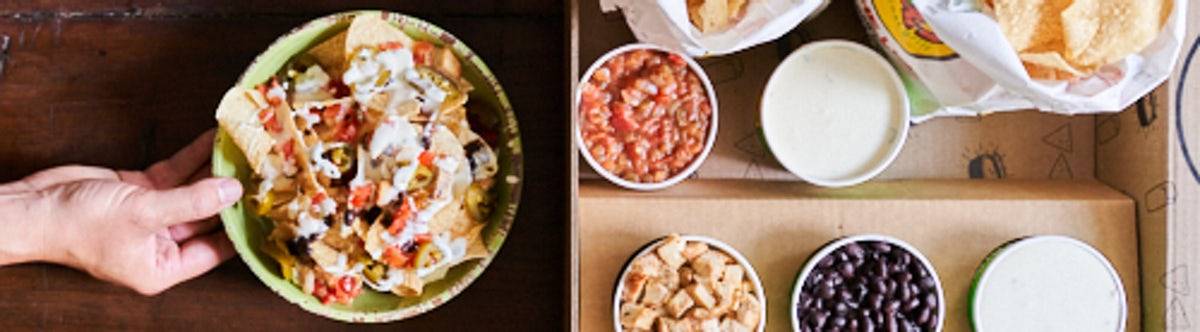 Order Nacho Kit food online from Moe's Southwest Grill store, Orlando on bringmethat.com