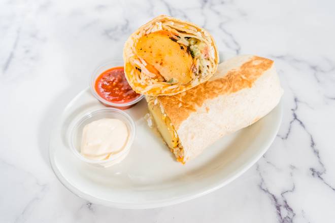 Order Build a Mediterranean Wrap food online from Falafel Cart store, Sacramento on bringmethat.com