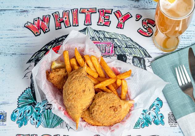 Order Devil Crab Basket food online from Whiteys Fish Camp store, Fleming Island on bringmethat.com