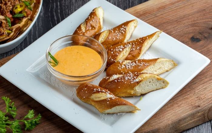 Order PRETZEL AND BEER CHEESE DIP** food online from Whiskey Wings store, Largo on bringmethat.com