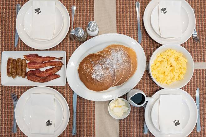 Order Bacon, Eggs & Pancakes Family Meal food online from Black Bear Diner store, Murrieta on bringmethat.com