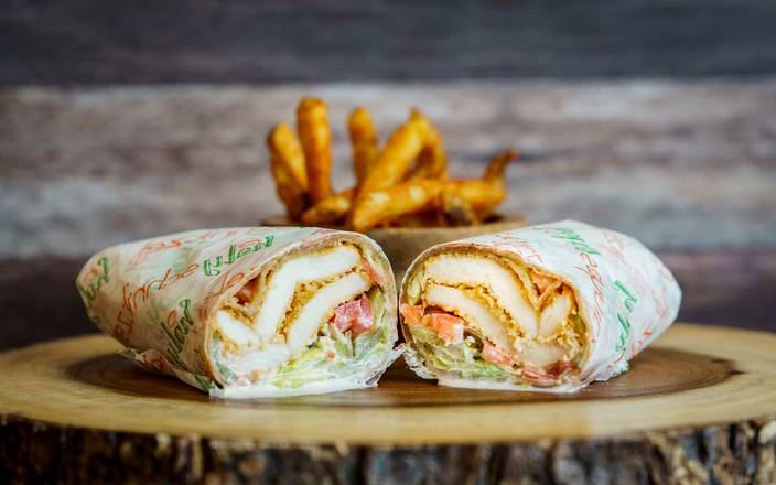 Order Fried Chicken Wrap food online from Holy Schnitzel store, Roseland on bringmethat.com
