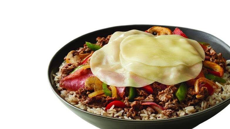 Order Bomb Rice & Grain Bowl (Sirloin Steak) food online from Dangelo Grilled Sandwiches store, Auburn on bringmethat.com