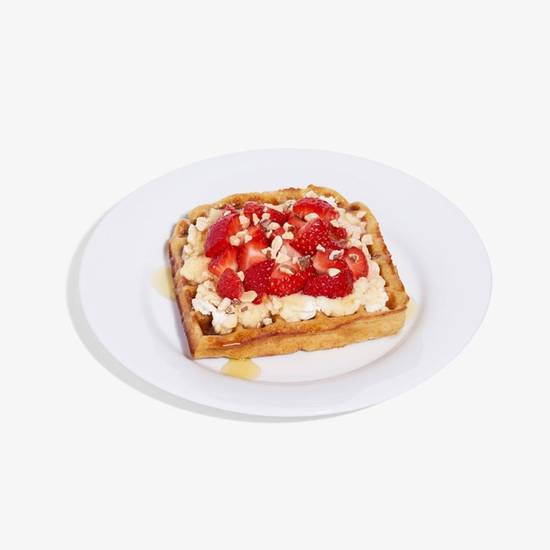 Order Strawberry Ricotta Waffle. food online from Earthbar Brentwood store, Los Angeles on bringmethat.com