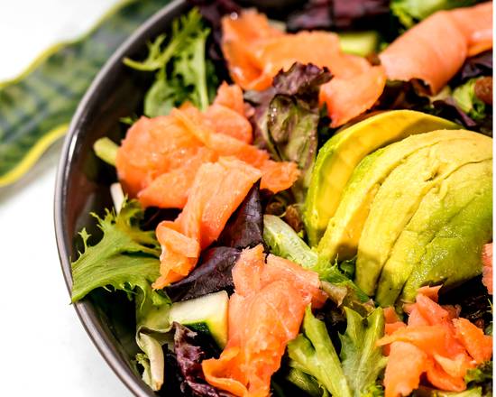 Order Salmon Salad food online from Crema Gourmet Espresso Bar store, Miami on bringmethat.com